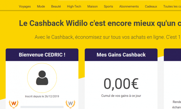 Widlio : mon avis sur ce nouveau site de cashback