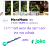5% de vos achats Manomano remboursés avec le cashback Joko, comment faire ?