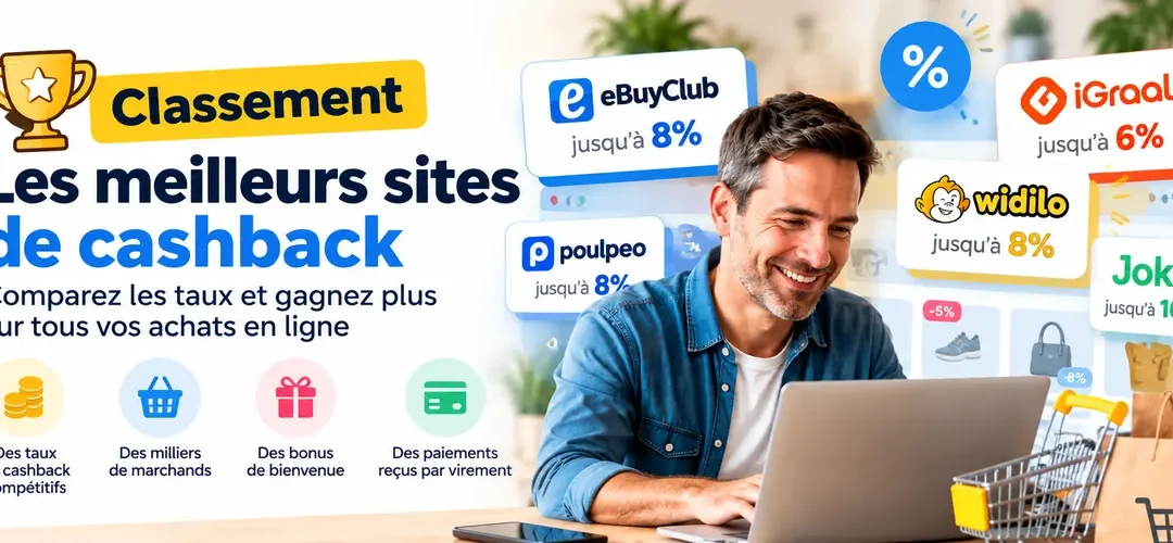 Classement 2026 des meilleurs sites de cashback : mon comparatif