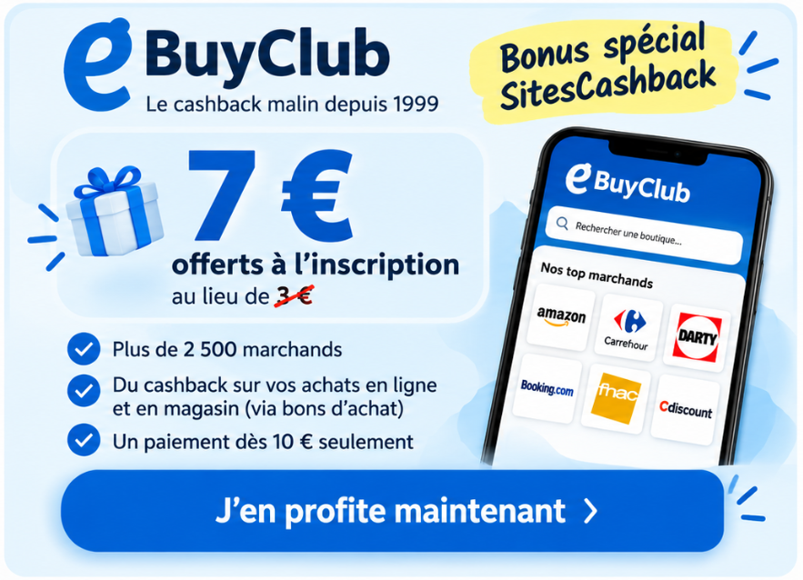 S’inscrire sur eBuyClub avec mon lien de parrainage